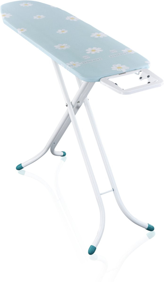 Leifheit Bügeltisch Classic M Compact – 120x38 cm – hellblaue Blumen