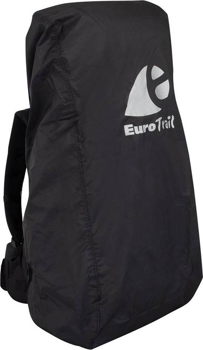 Eurotrail regenhoes flightbag voor backpack - 55-80 liter - zwart