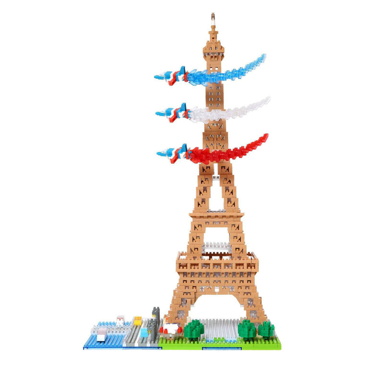 Bandai – Nanoblock – Eiffelturm Deluxe – Minifigur aus Ziegelsteinen, 2500 Teile – Bausatz, Montagemodell, Denkmäler, Paris – Bausatz, Spielzeug für Kinder ab 12 Jahren und Teenager, Erwachsene – NBC057