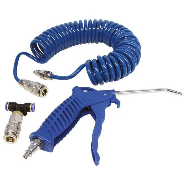 Carpoint Blaspistole mit Spiralschlauch – 5 Meter
