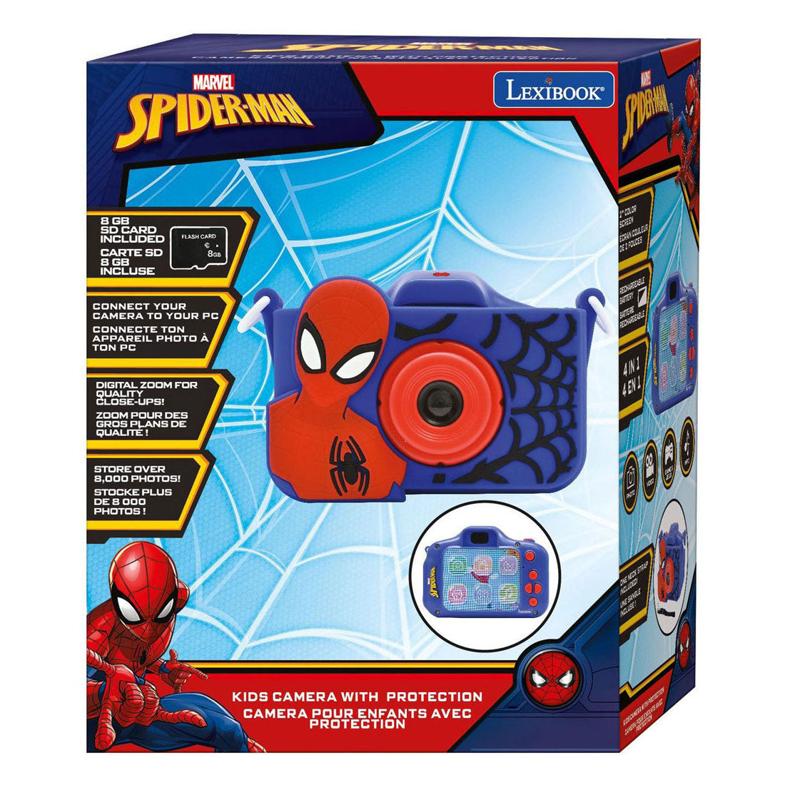 Lexibook Kinderkamera mit Spider-Man-Schutz