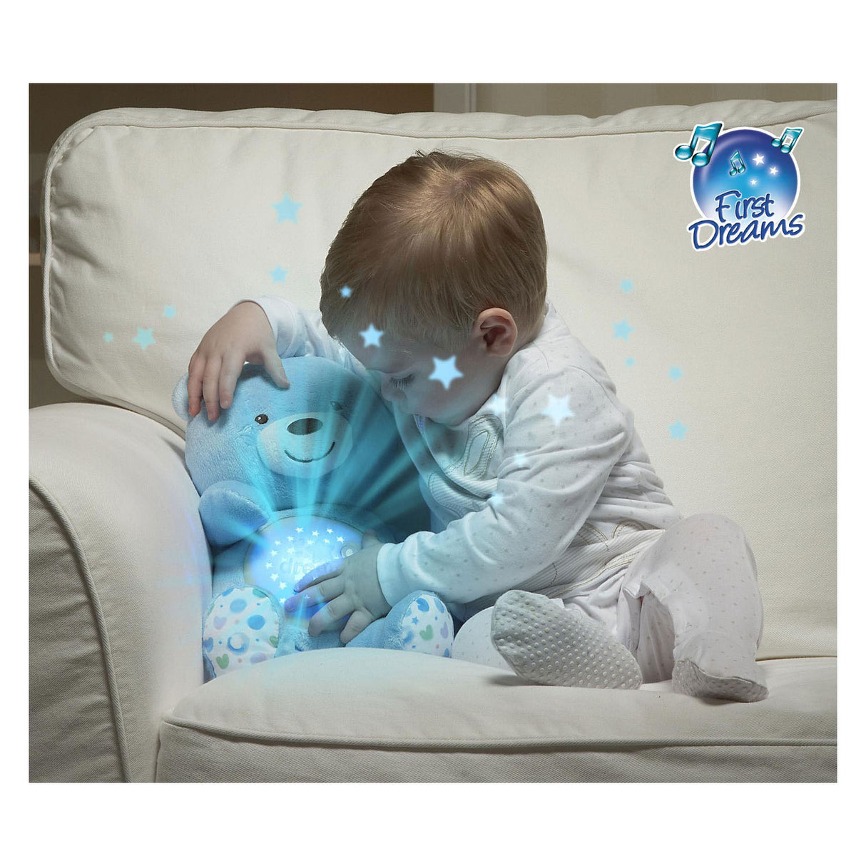 Chicco Kuscheltierprojektor Baby Bär erste Träume blau