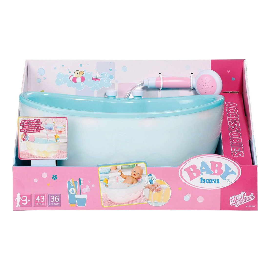 Zapf Creation Baby Born Badewanne mit Licht und Sound