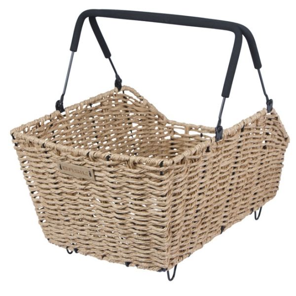 Basil Fahrradkorb Cento Rattanoptik Multisystem 40 x 25 x 12 cm – Seegras