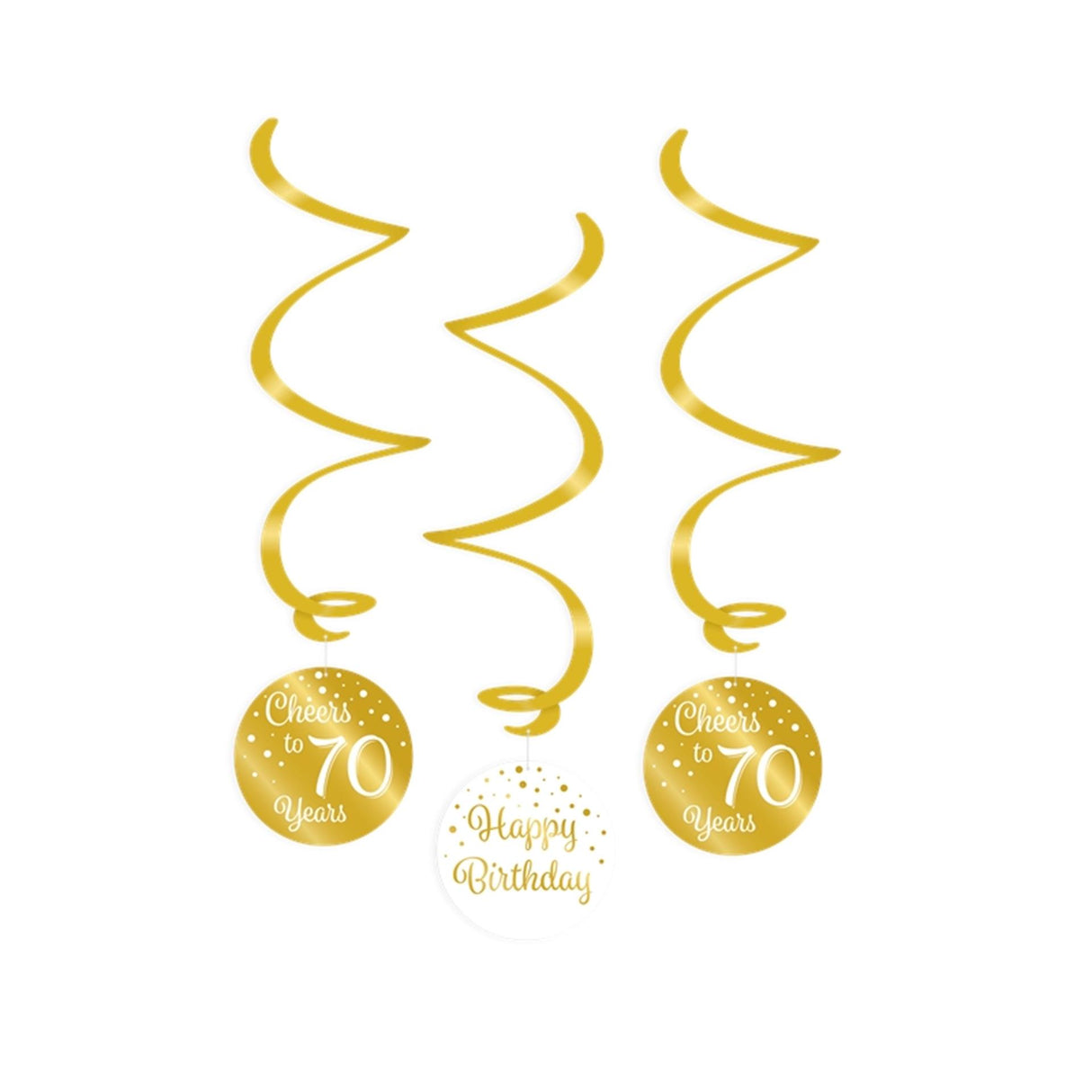 Paperdreams Wirbelgirlanden Goldweiß – 70