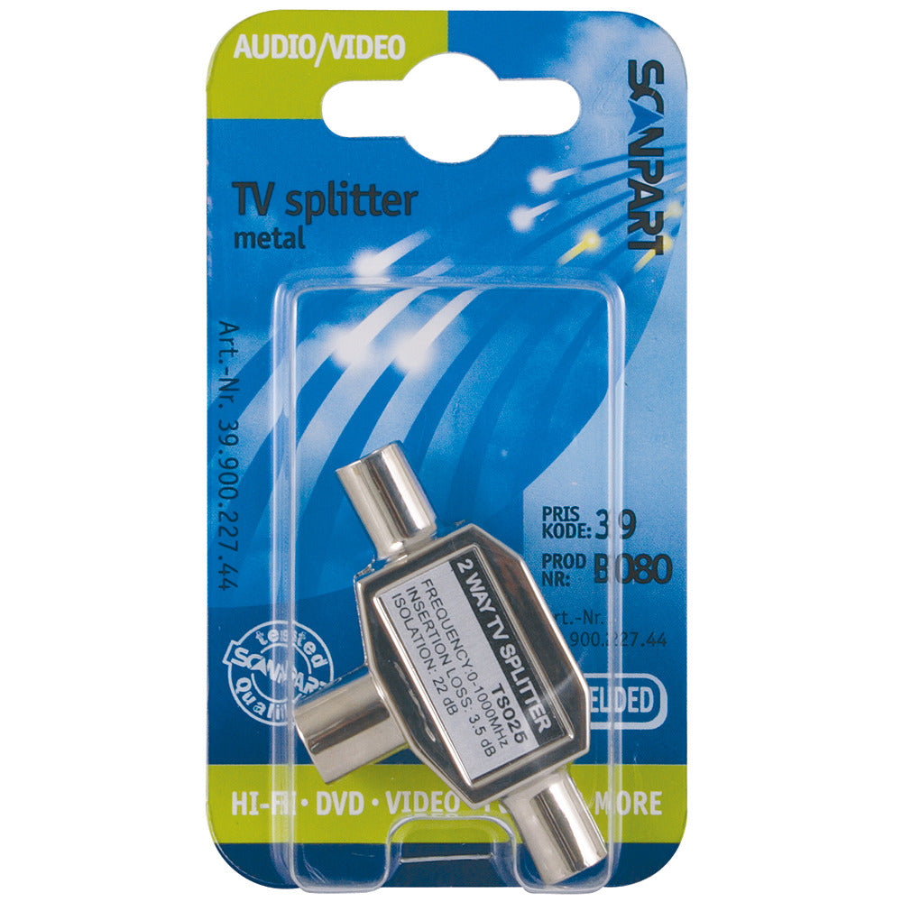 Scanpart Scanpart TV-Splitter 9,5(f)-2x9,5(m)