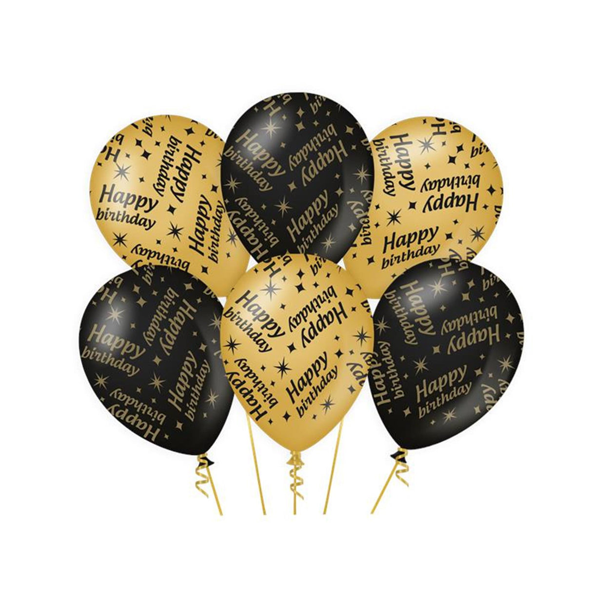 Paperdreams edler Partyballon – Happy Birthday, 6 Stück