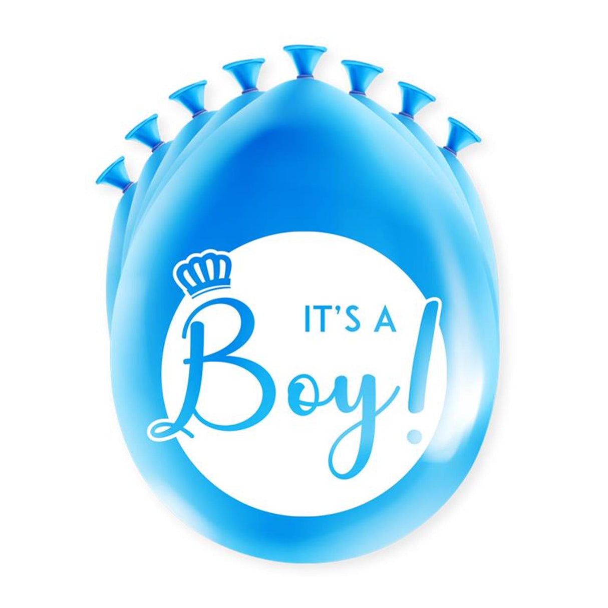 Paperdreams fröhlicher Partyballon – It's a Boy 8 Stück