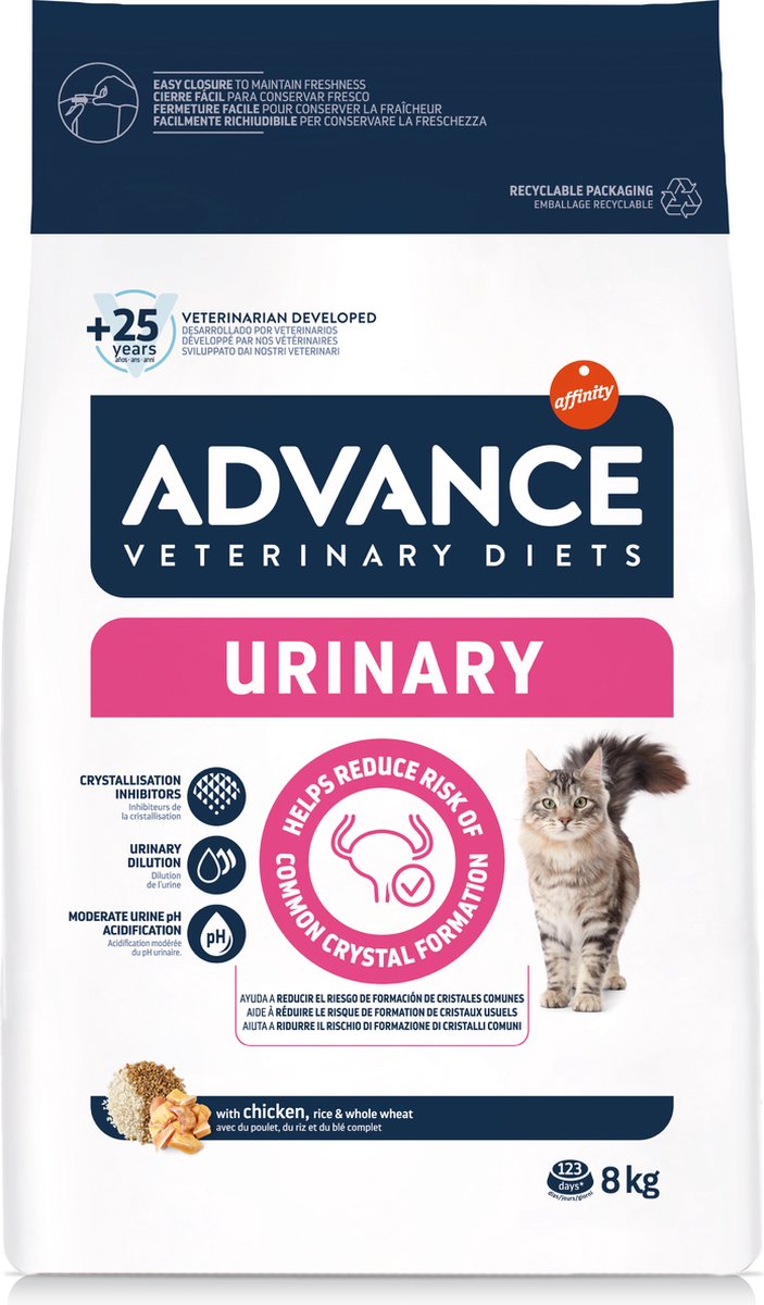 Advance Veterinary Diet Advance Cat Veterinary Diet Harnpflege – Katzenfutter – 8 kg