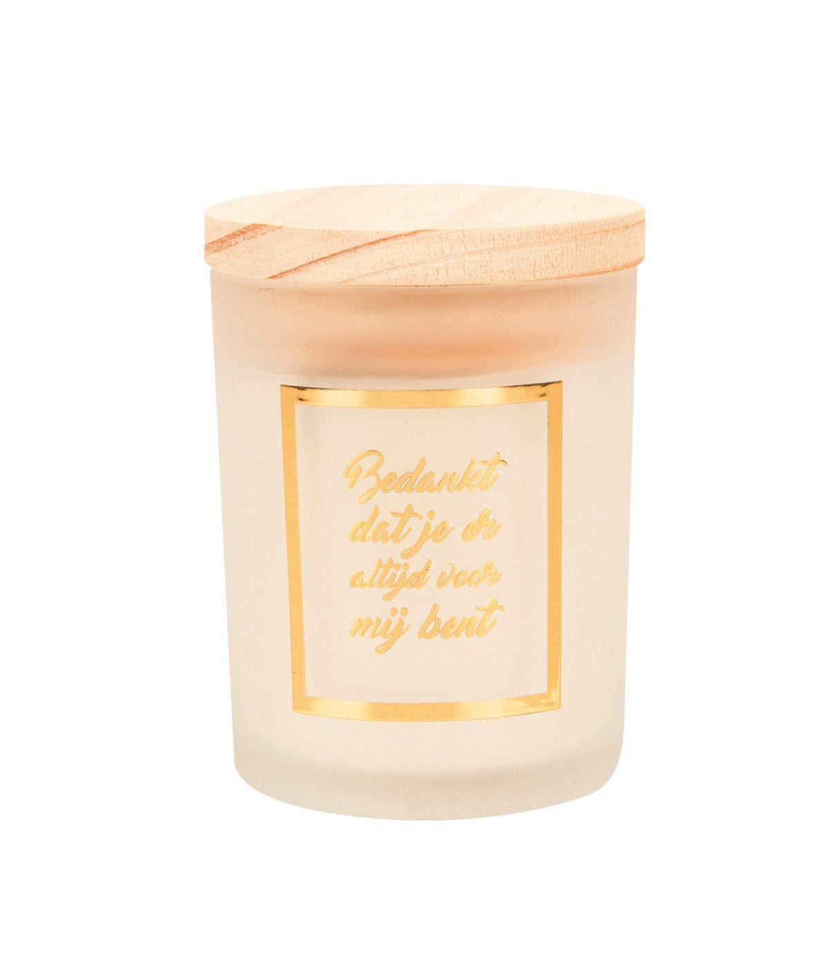 Paperdreams Duftkerze klein gold weiß – Danke