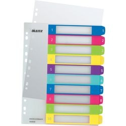 Leitz nummerieke tabbladen 1-10 polypropyleen