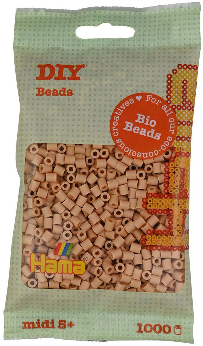 Hama Bio String Perlen - Beige (027), 1000st.