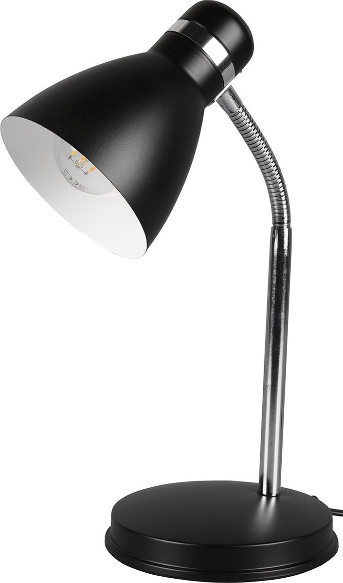 Rl Live Your Light Reality Harvey – Tischlampe – Schreibtischlampe – Schwarz matt – Flex – exkl. 1x E27 4W