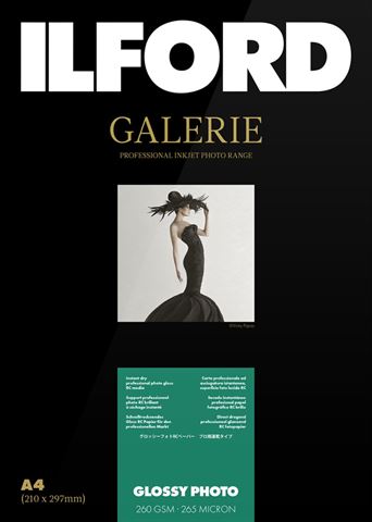 Ilford Gallery Hochglanz-Fotopapier, 260 g, IGPGP, A4, 100 Blatt
