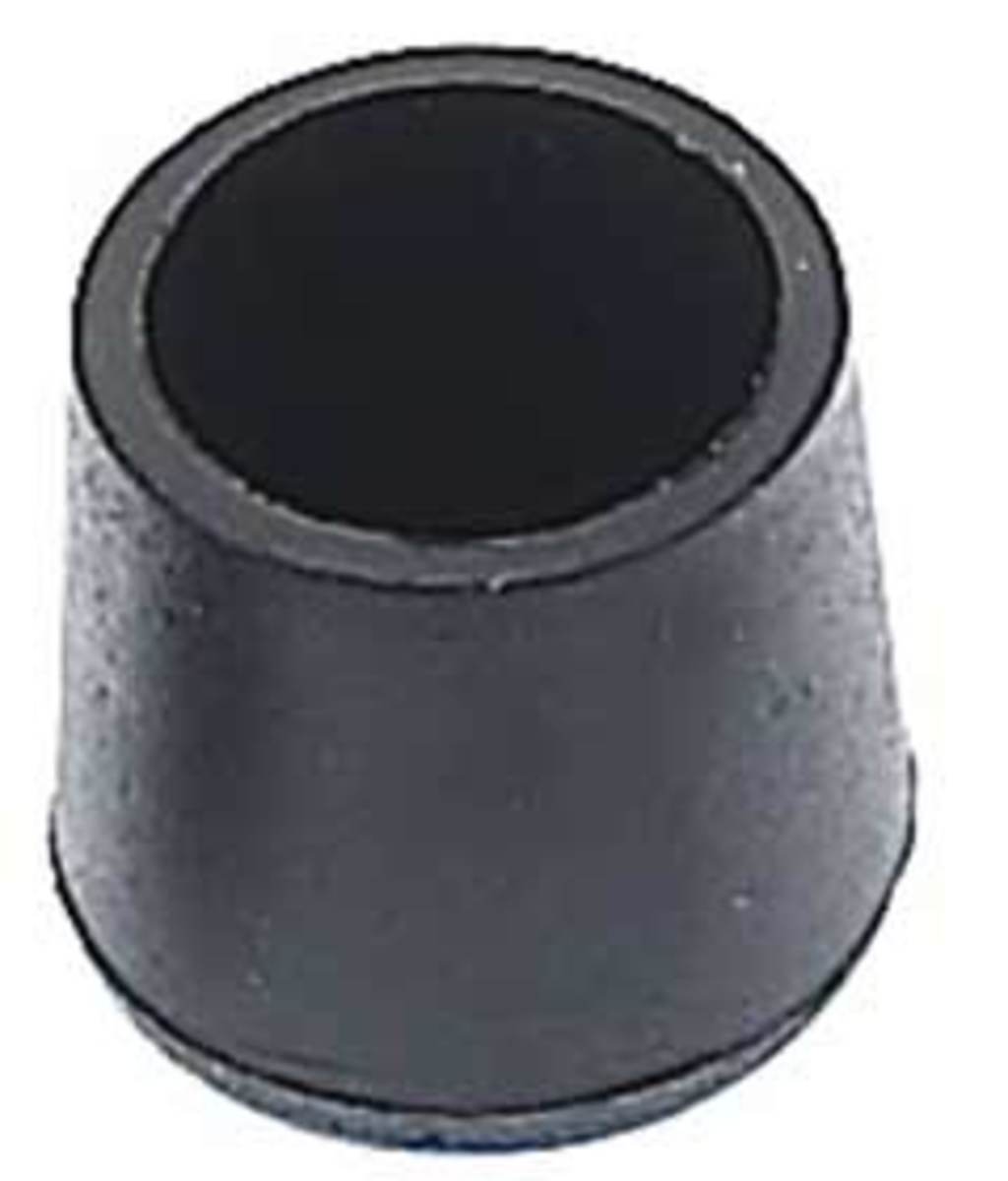 Tubus gezogene Wannenendkappe 10mm schwarz