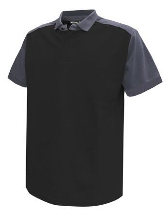 Dassy Poloshirt Cesar Baumwolle schwarz grau m