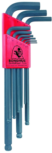 Bondhus Inbusschlüsselsatz blx9m lang + Kugelkopf