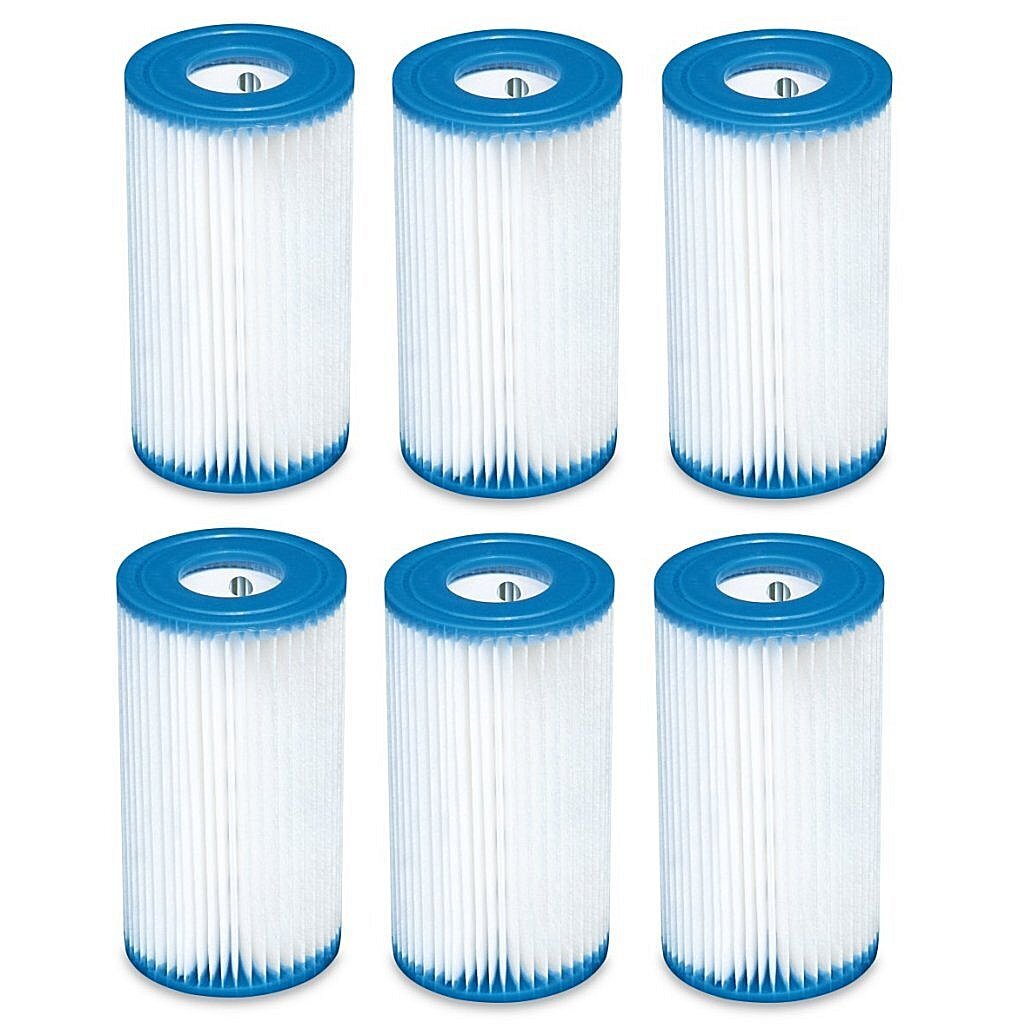 Intex 29000 Filterkartusche Typ A 6 Stück für Schwimmbad 244 305 366 cm