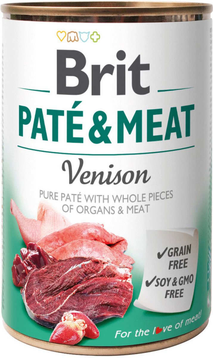 Brit Dosenpastetenfleisch 400 g - Hundefutter - Hirsch