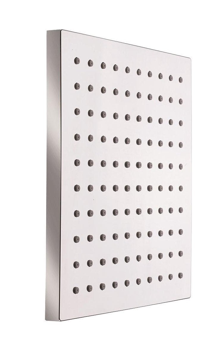 Schütte Nancy Kopfbrause – quadratischer Duschkopf – 20 x 20 cm – 1 2 Anschlüsse – Chrom