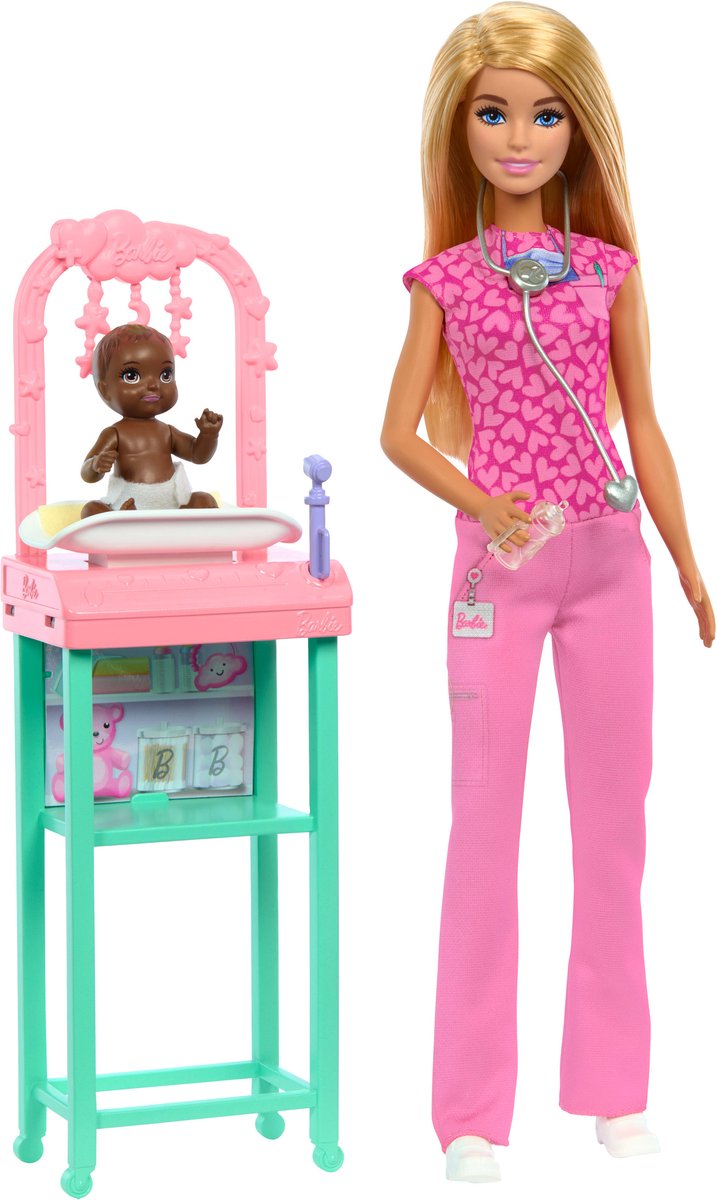 Barbie Career Baby Doctor Spielset mit Puppe