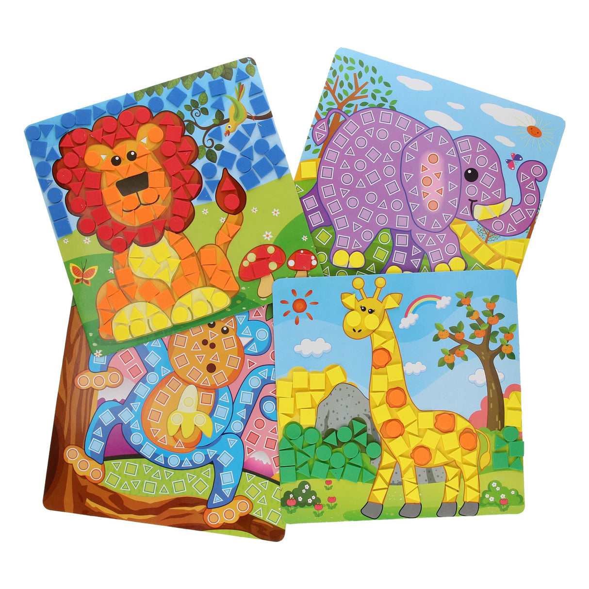 Mosaikbasteln von Zootieren