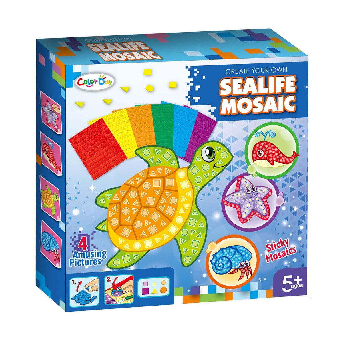 Mosaik zum Basteln von Meerestieren