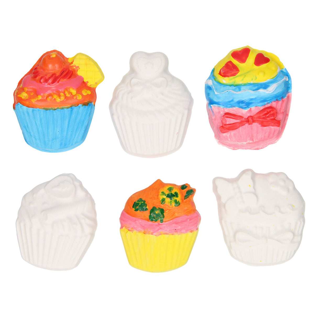 Gipsabdruck-Magnete - Cupcakes