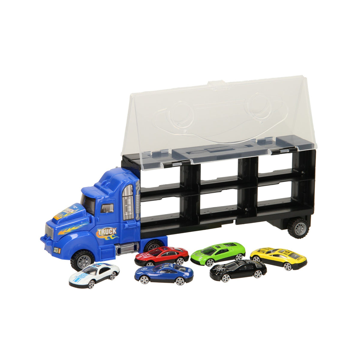 Autotransporter speichern - blau