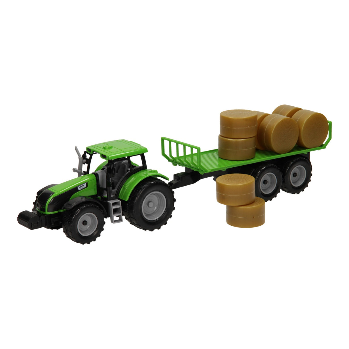 Traktor mit Ballenwagen 1:32