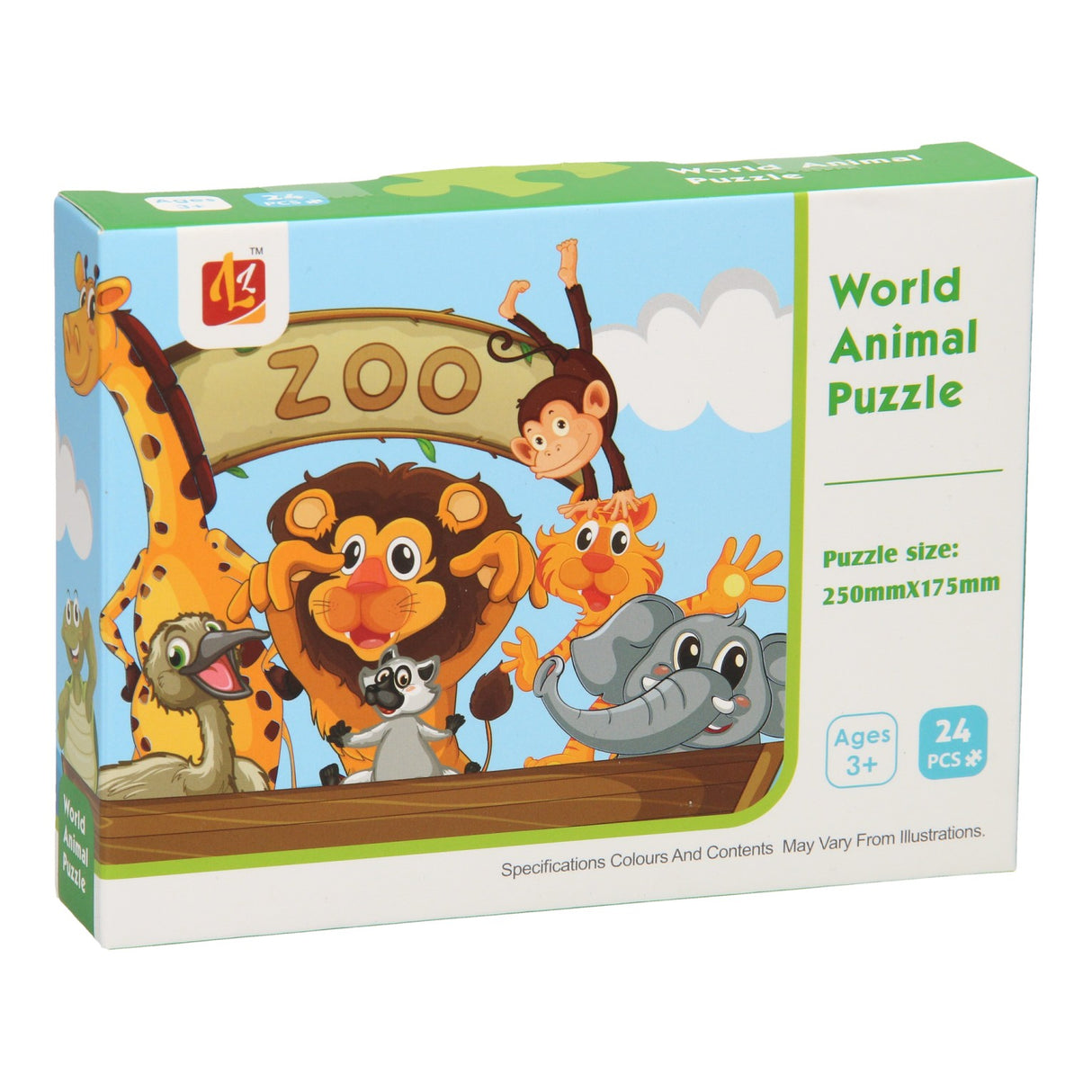 Puzzle Zoo, 24 Teile.