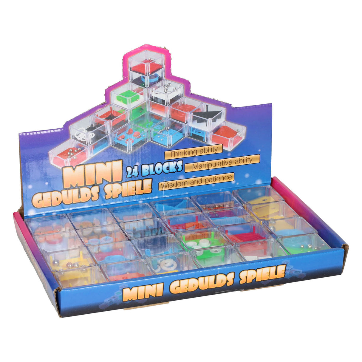 Mini-Geduldsspielwürfel, 24-tlg.