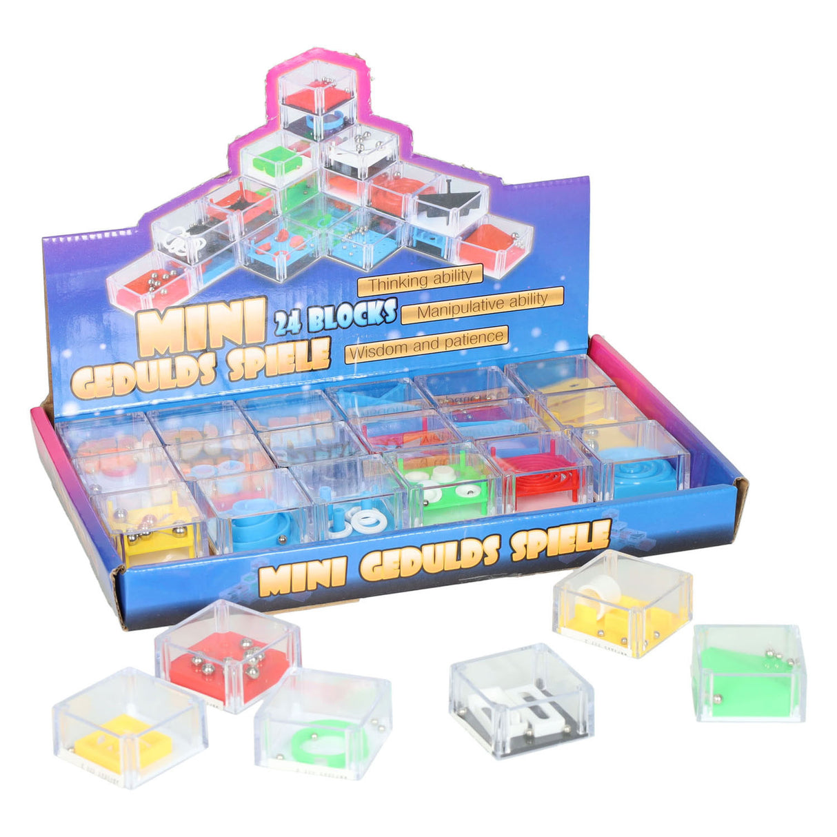 Mini-Geduldsspielwürfel, 24-tlg.