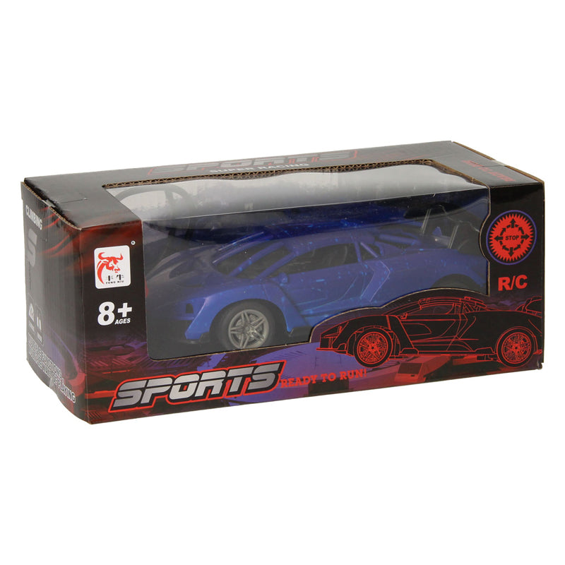 RC-Rennwagen blau schwarz steuerbares Auto
