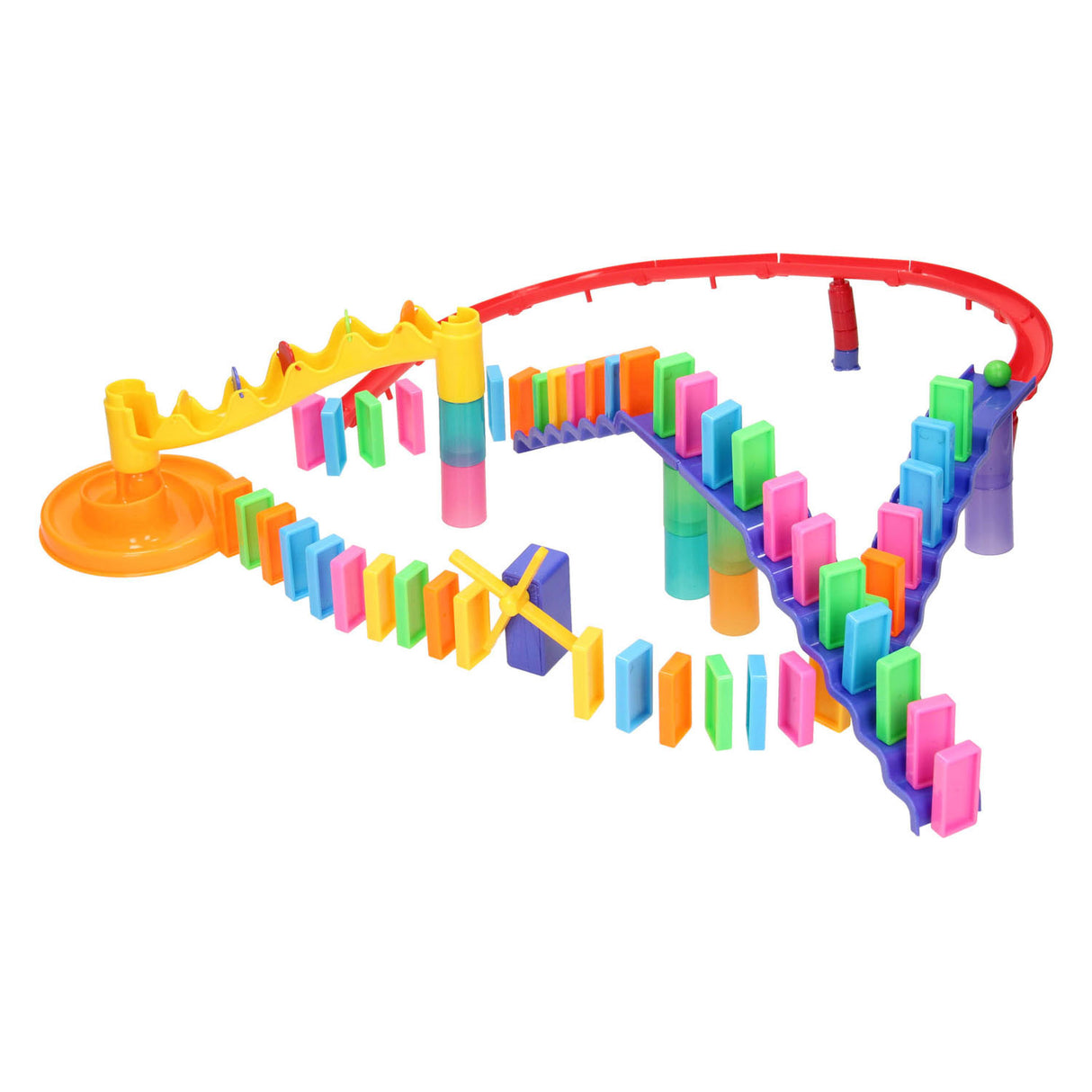 Marmorbahn-Domino-Set, 121-teilig.