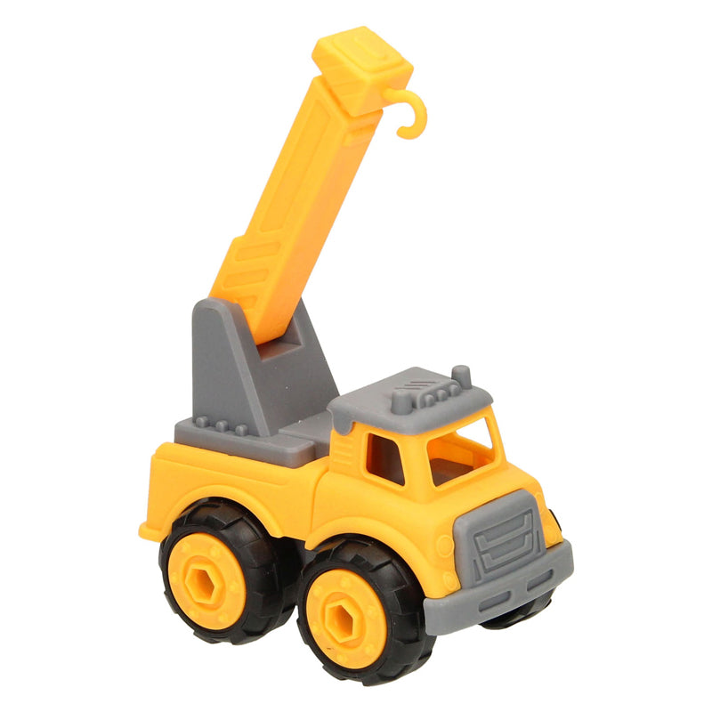 Bauwagen mit anschraubbaren Rädern - gelb