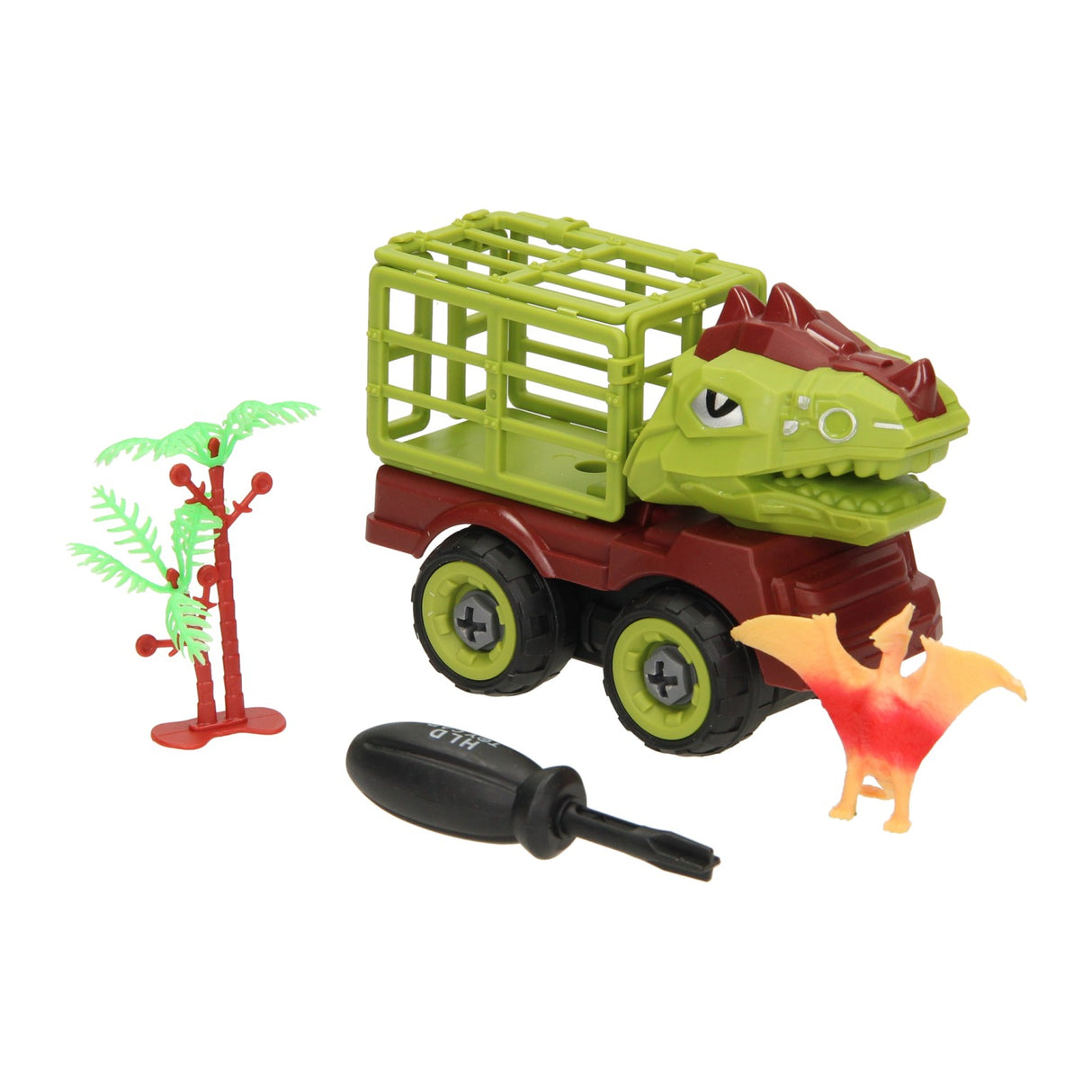 Baue ein Dino-Auto mit Käfig
