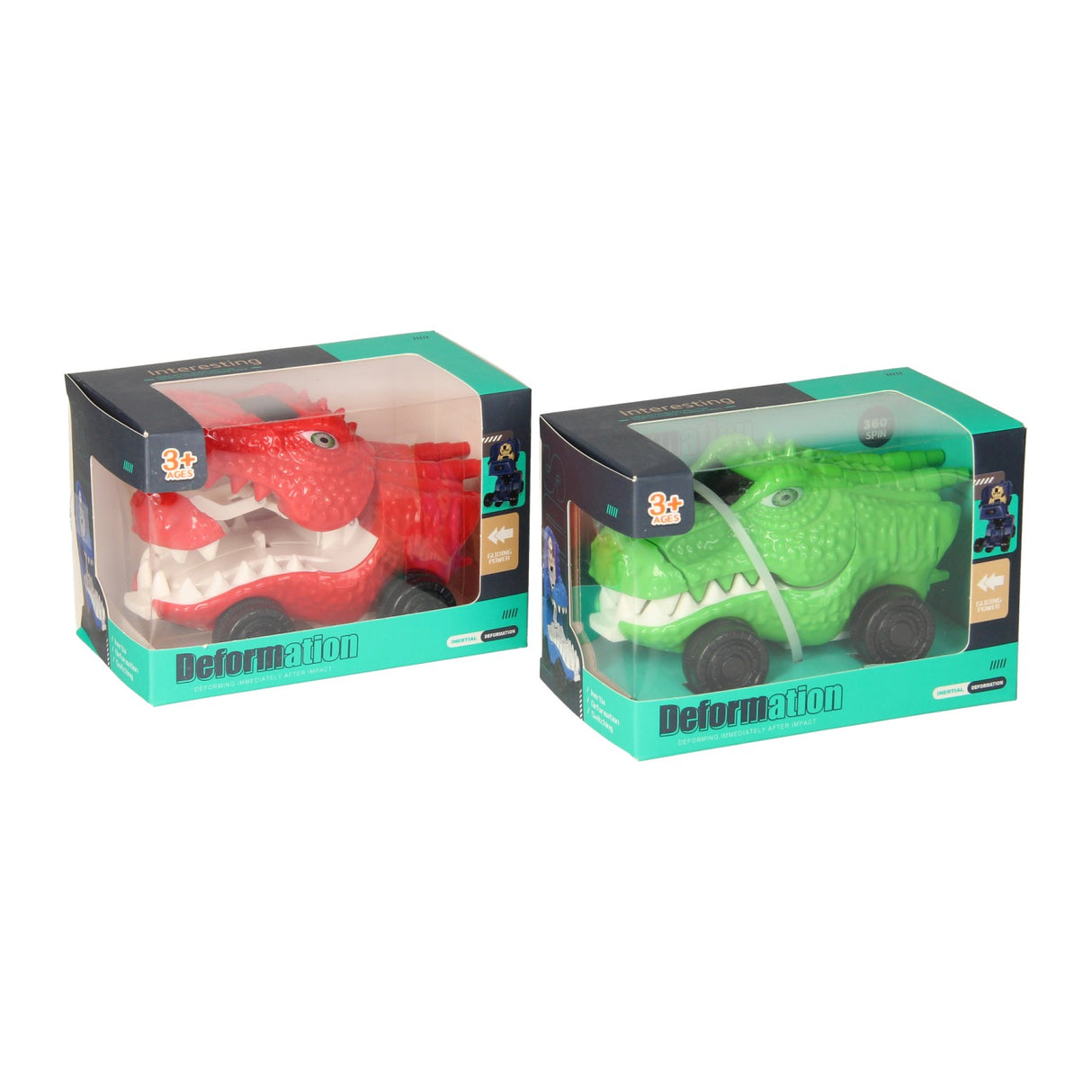 Dino verwandelt Spinnenauto 360