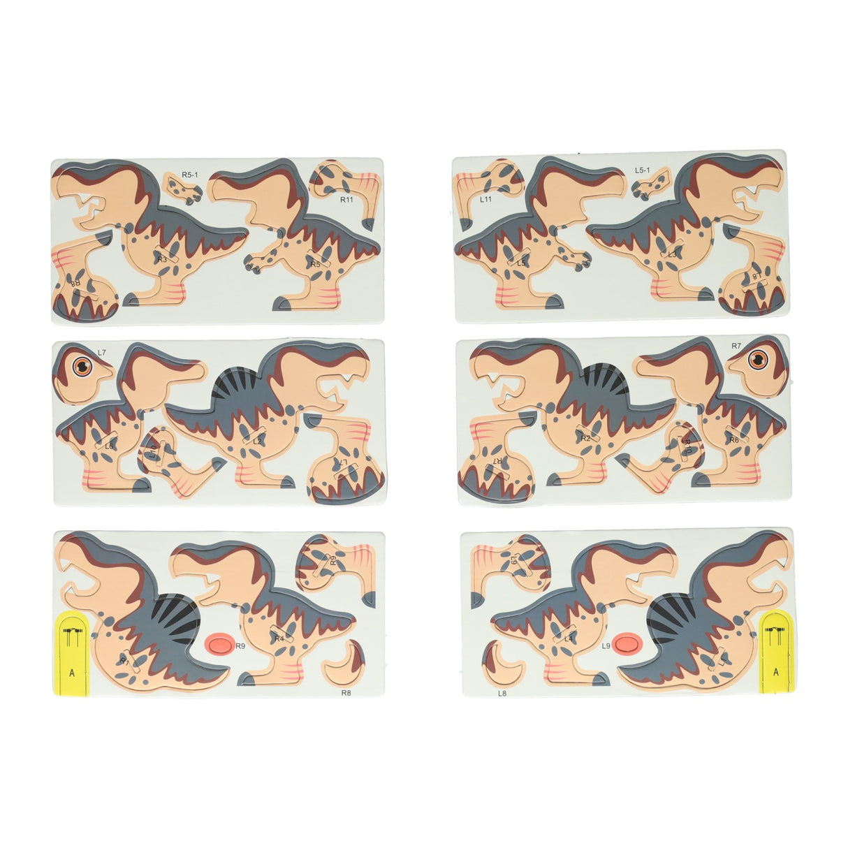 Diy 3d model puzzel - dino