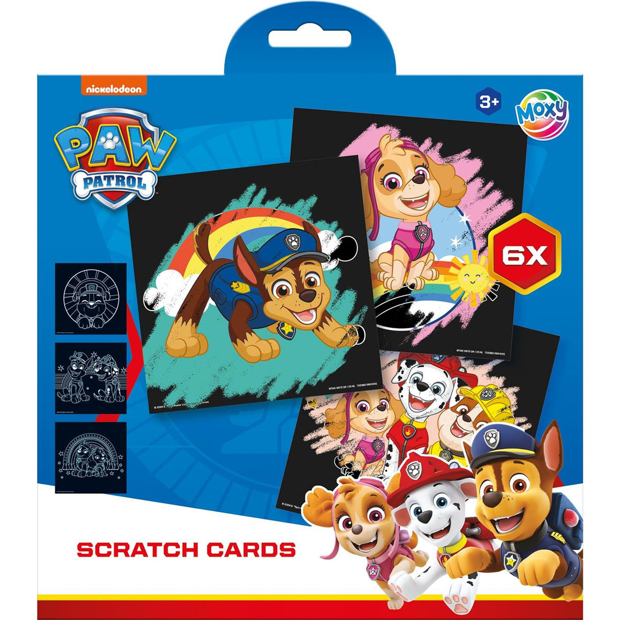 Kreatives Bastelgruppen-Rubbelkarten-Paw-Patrol-Set, 7-tlg.