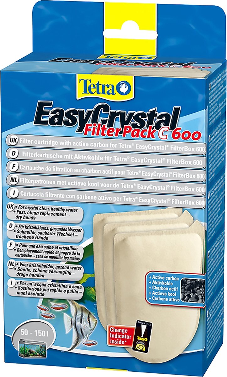 Tetra - Aquarium-Filtermaterial - Aquarium - tec fb600 Filterkartusche mit Aktivkohle 7,5x13,5x23cm - 1St