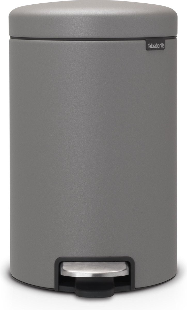 Brabantia Newicon Abfallbehälter – 12 Liter – Mineralbetongrau