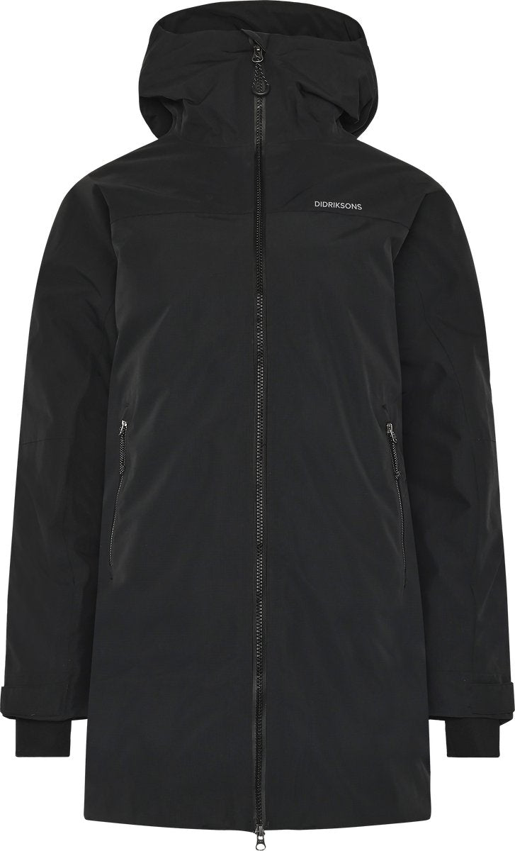 Didriksons Merket Wns Parka Damen Outdoorjacke – Schwarz