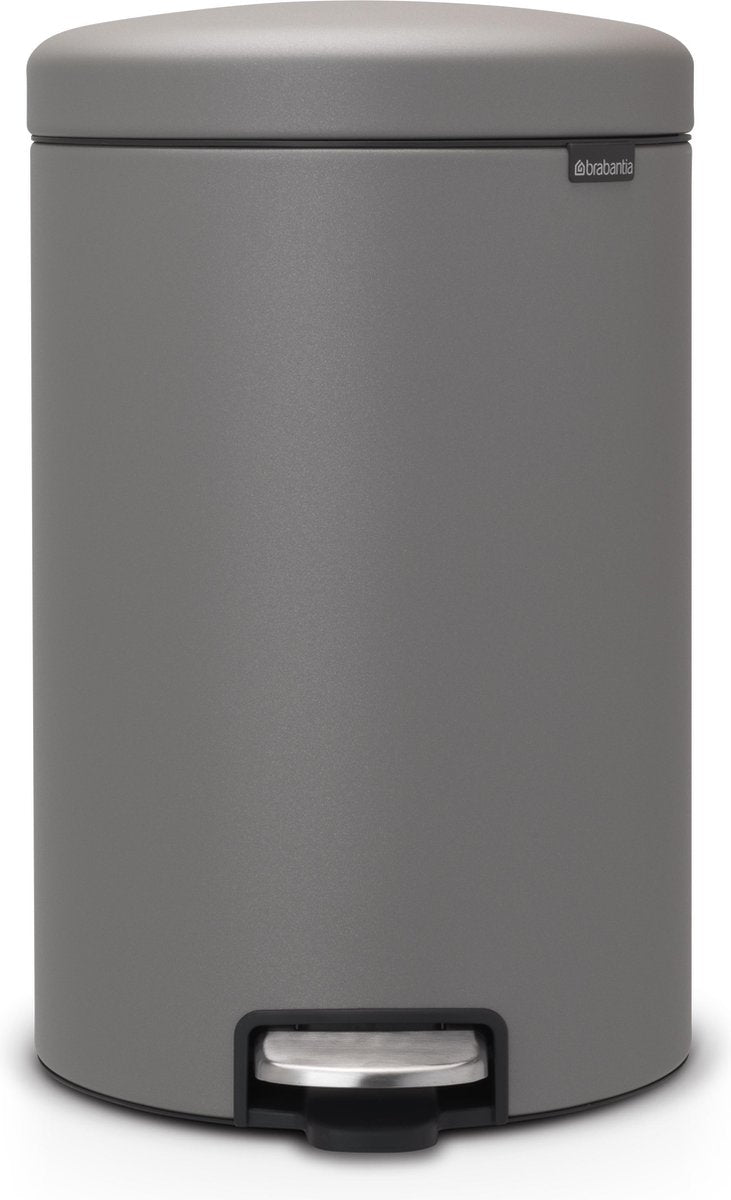 Brabantia Newicon Abfallbehälter – 20 Liter – Mineralbetongrau
