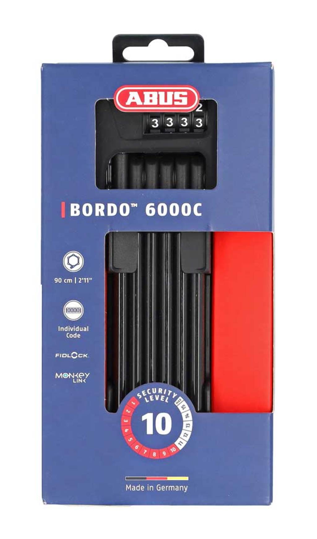 Abus Faltschloss Bordo Combo 6100 Shfl