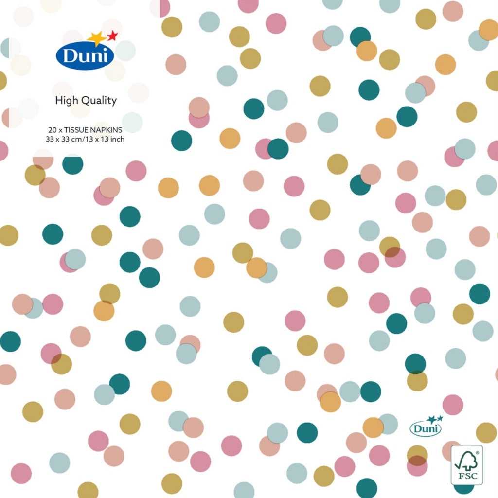 Duni Servietten Dream Dots 33x33 cm 20 Stück