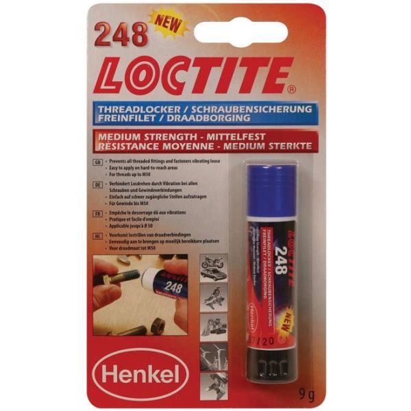 Loctite Schraubensicherung 248 mittelfest 9 ml – blau