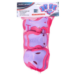 Alert Sport Schlittschuhschutz-Set Kinder 3-teilig (Größe S) rosa | 2 Stk