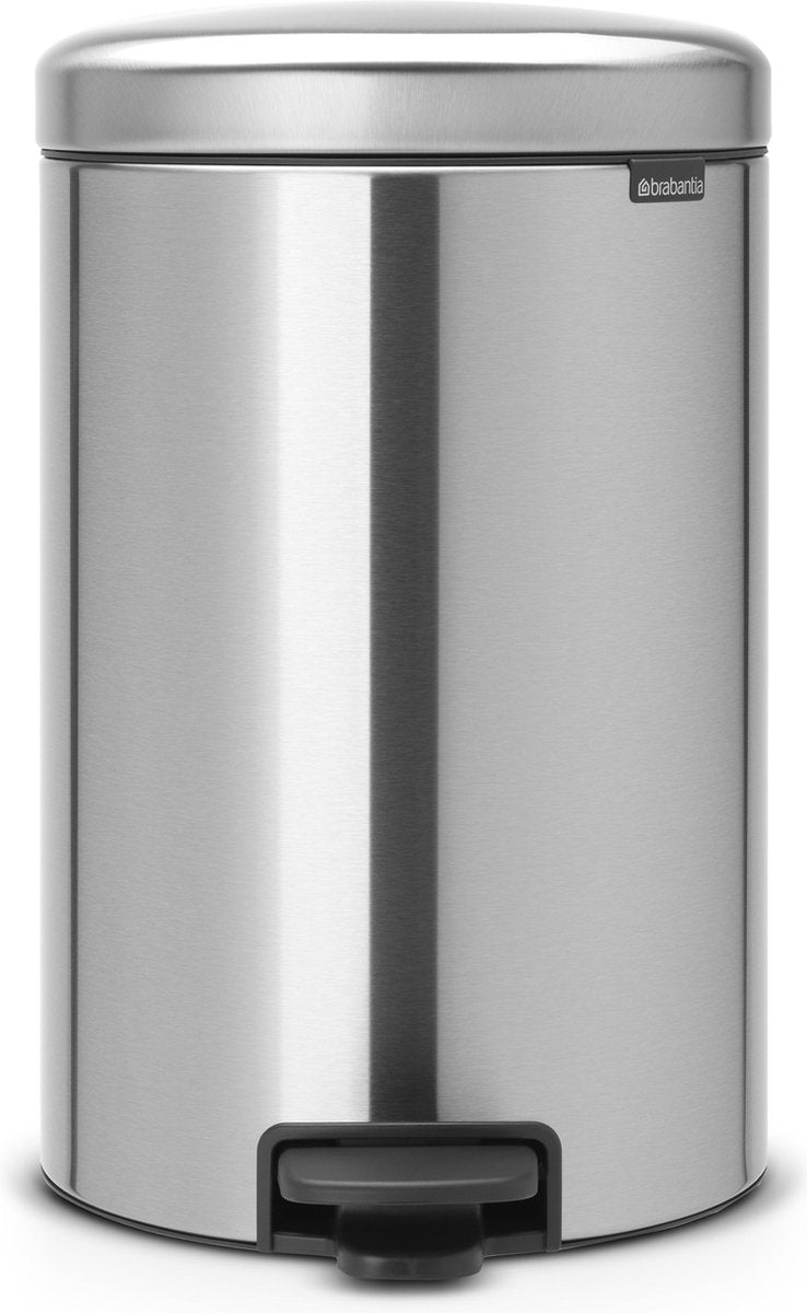Brabantia Newicon Abfallbehälter – 20 Liter – mattierter Stahl