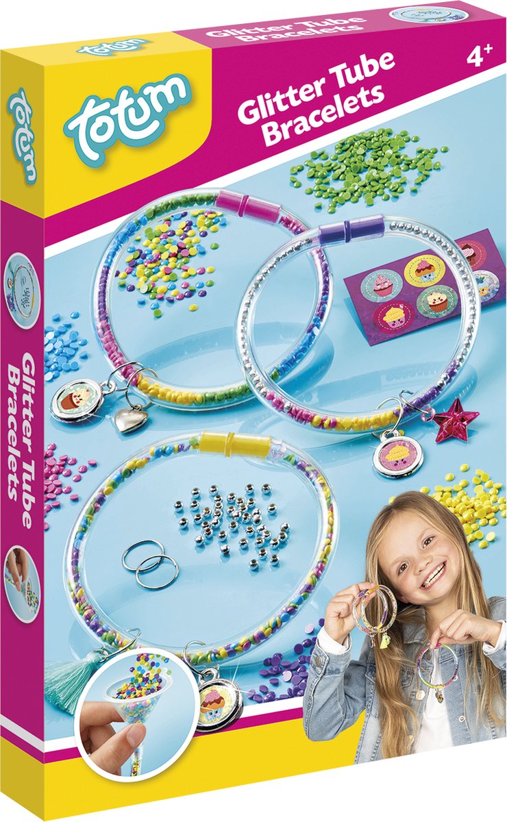 Herstellung von Totum-Glitzerröhren-Armbändern